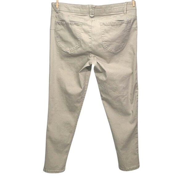 Democracy Womens "Ab"solution Colored Ankle Skimmer Pants Tan Stretch Size 12 - Picture 6 of 11